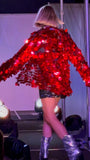 Sequin Jacket in Wide Straight Sleeve