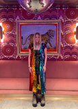 Rainbow Sequin Sleeveless Duster