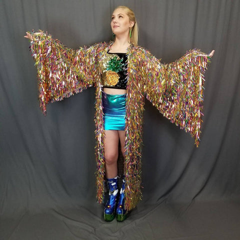 Choose Your Color - Bell Sleeve Sequin Kimono