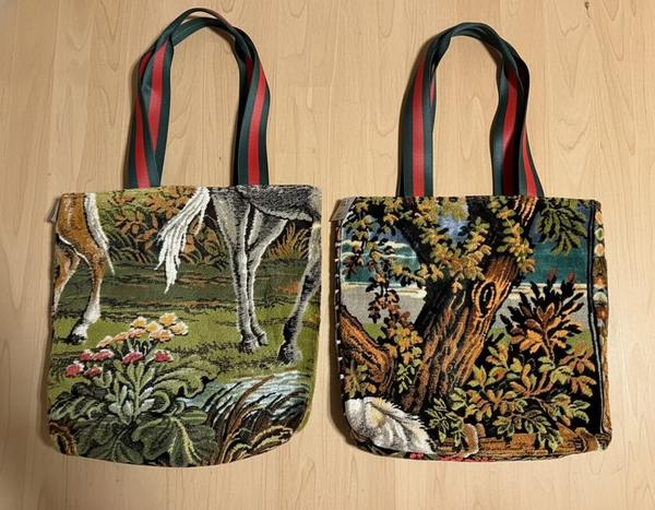 Italian Horse Tapestry Tote Bag A