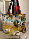 Italian Horse Tapestry Tote Bag A