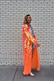 Iridescent Orange Sequin Duster