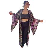 Floral Sequin Kimono