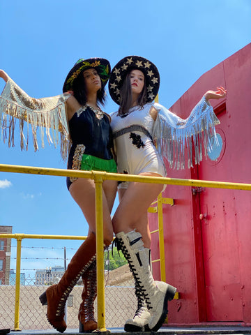 Sequin Fringe Crop Shrug Jacket