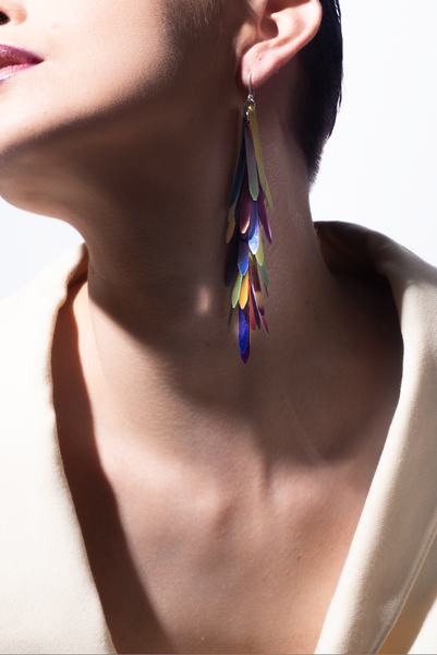 Tinsel Sequin Earrings