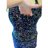 Velvet Sequin Apron
