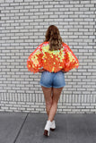 Cropped Mermaid Sequin Bolero Shrug  / Burning Man /  Rave Jacket / Plus Size