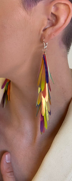 Tinsel Sequin Earrings