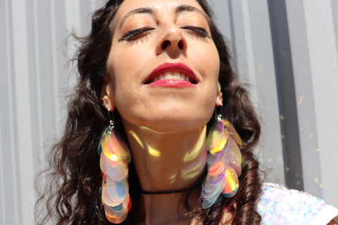 Angel Fairy Iridescent Sequin Earring