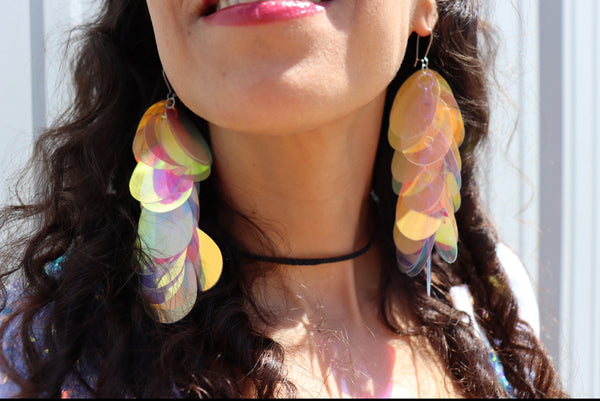 Angel Fairy Iridescent Sequin Earring